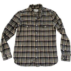 Everlane Men's Plaid Button Down Preppy Outdoor Casual Flannel Shirt Size MEDIUM